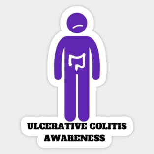 Ulcerative Colitis Silhouette Sticker